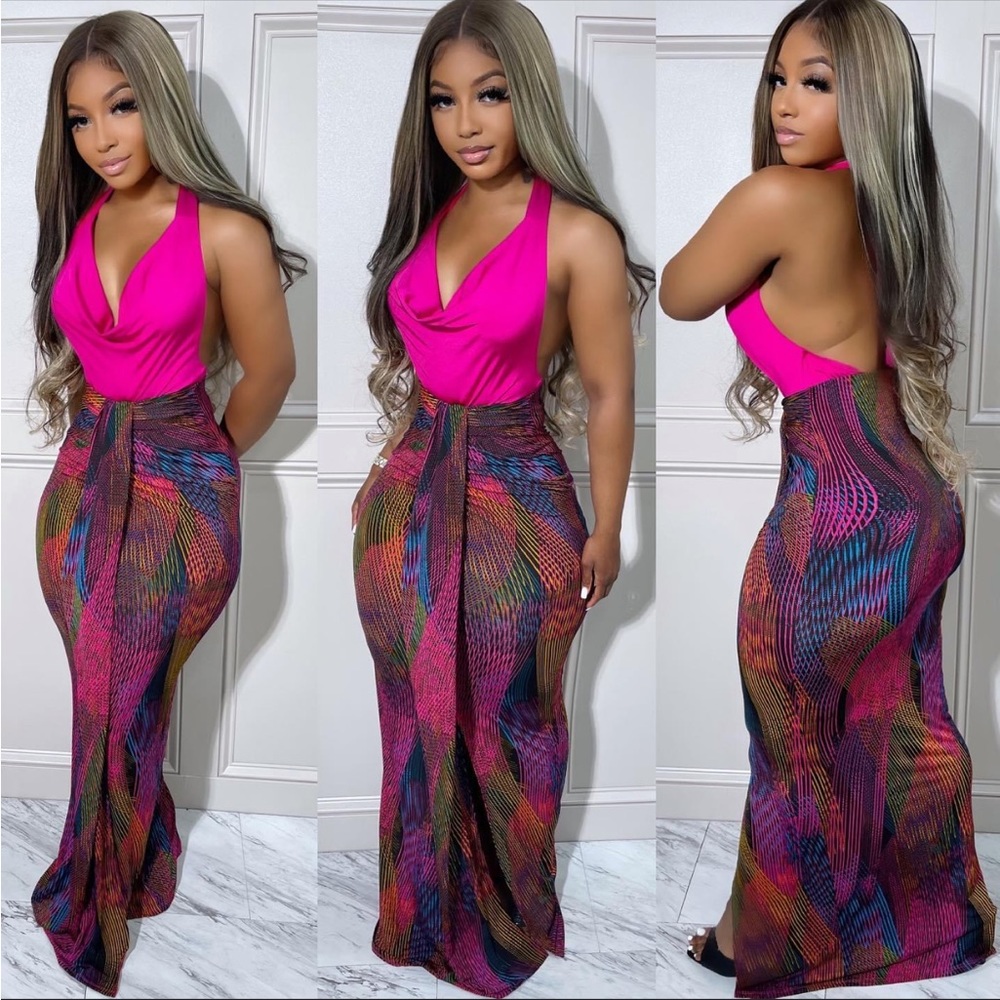 Two piece skirt set